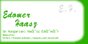 edomer haasz business card